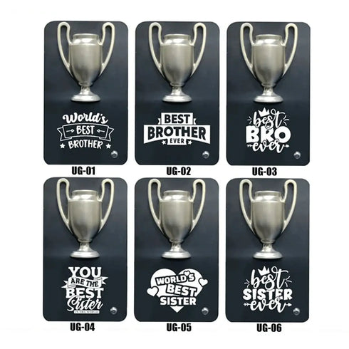 Personalized Metal Trophy For Brother & Sister